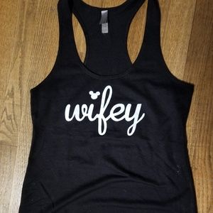 Disney mickey wifey black tank